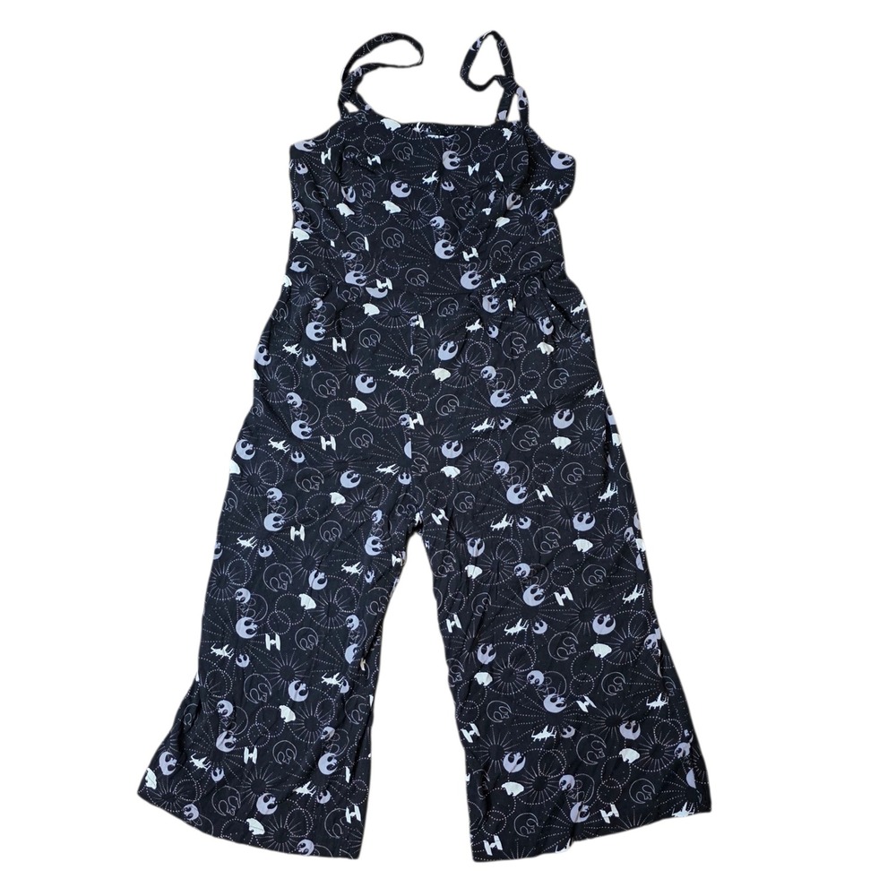 Star Wars Her Universe Jumpsuit Black Rebel Alliance Spaceship Print Size‎ 0